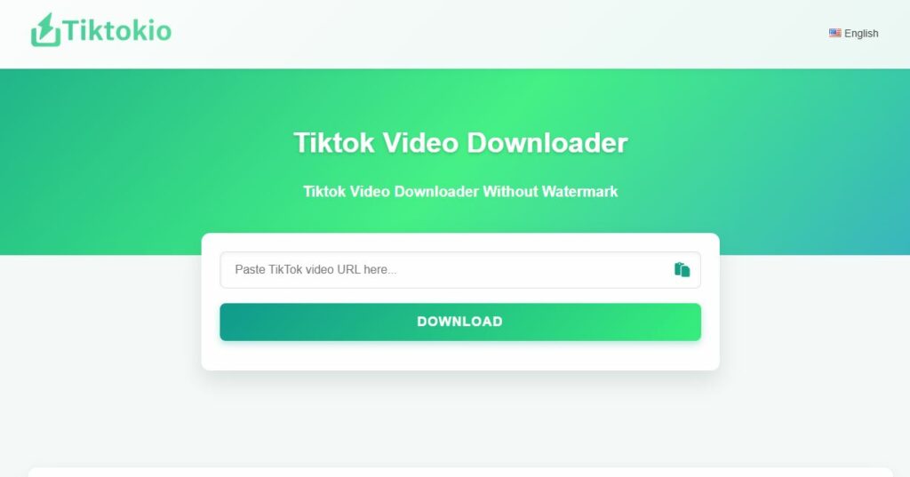 Free tiktok video downloader